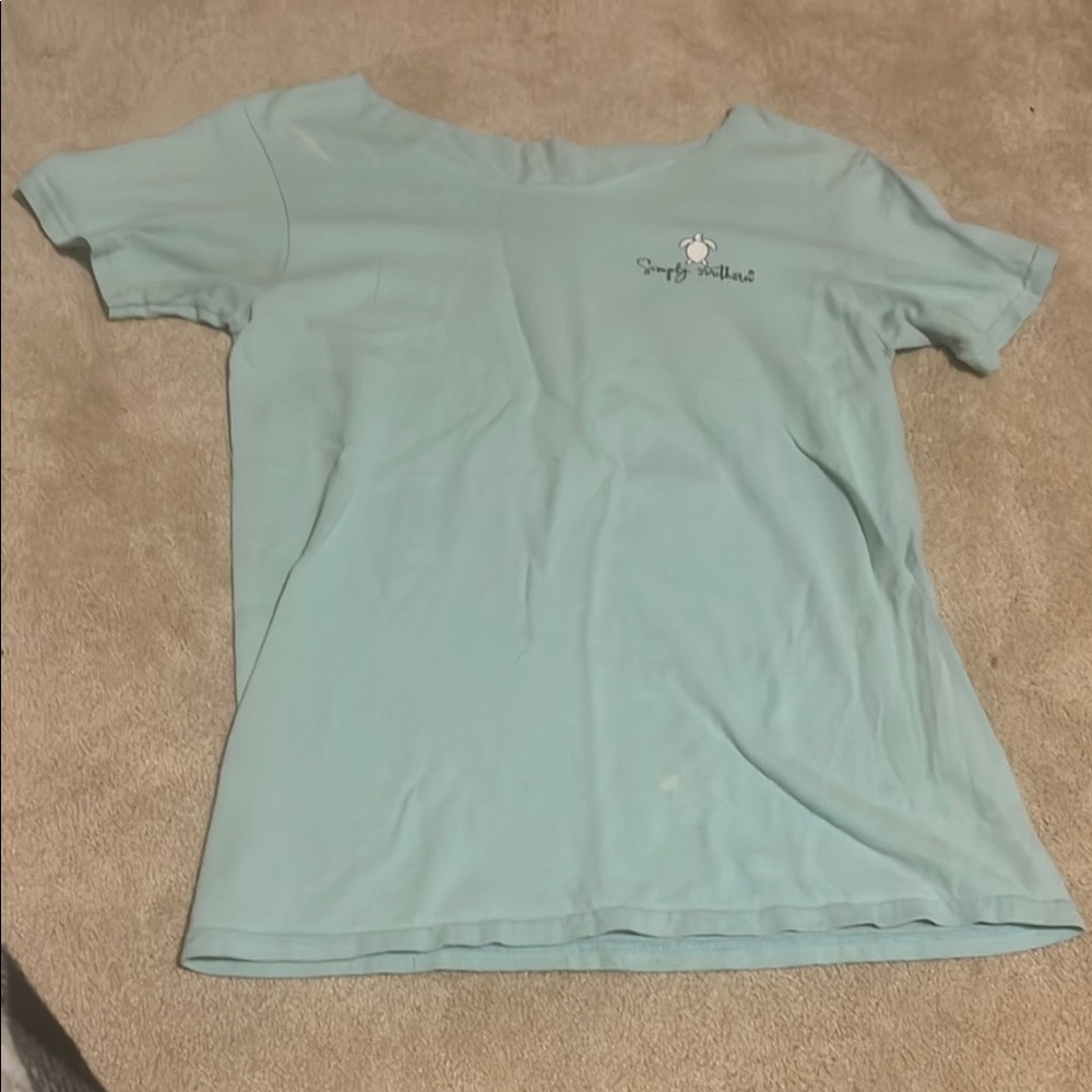Simply Southern Green Fitted Short Sleeve T-Shirt